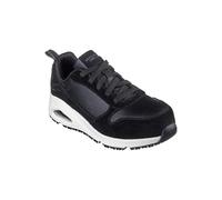 Skechers Femme Uno SR Elainy Botte Industrielle, Black/White, 37 EU