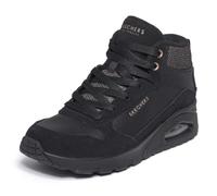 Skechers Baskets UNO Stacre Shine Femme Suède/Duraleather Mesh Noir Largeur Moyenne Taille 38