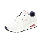 Skechers Femme Uno Stand Air Fashion-sneakers, White Durabuck Navy Red Trim, 41 EU