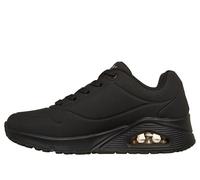 Skechers Femme Uno-Stand on Air Basket, Black Durabuck/Mesh, 39.5 EU Large
