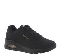 Skechers Femme Uno-Stand on Air Basket, Black Durabuck/Mesh, 39.5 EU Large