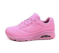 Skechers Femme UNO Stand on AIR Basket, Maille Durabuck Rose, 39 EU