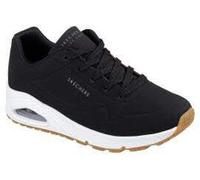 Skechers Femme Uno - Stand On Air Baskets Tendance, Noir Black White, 36.5 EU