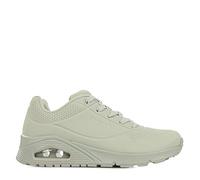 Skechers pour femme. 73690 Trainers Uno Stand On Air greyish white (38), Blanc, 3 à 5 cm, Lacets, Casuel, Sport, Gris, Imitation cuir