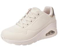 Skechers Femme UNO Wedge Chaussures, Blanc cassé, 36 EU