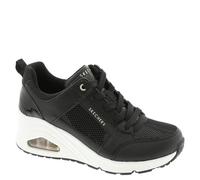 Skechers Femme Uno Wedge Basket, Noir, 38.5 EU