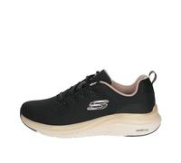 Skechers Femme Mousse Vapeur, Maille Noire et Bordure Or Rose, 35 EU