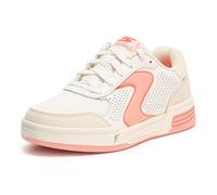 Skechers Femme Viper Court Classic Basket, Off White Leather/Textile/Synthetic/Pink T, 38 EU