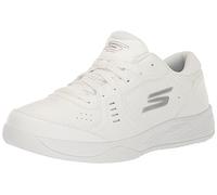 Skechers Viper Court Smash Chaussures de pickleball athlétiques d'intérieur et d'extérieur pour femme, baskets décontractées, blanc, 39.5 EU