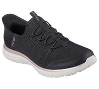 Skechers Femme Virtue Glow Basket, Noir, 39.5 EU