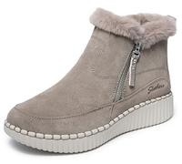 Skechers Femme Wilshire BLVD-Fresh Zip Bottine, Taupe, 37 EU