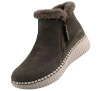 Skechers Femme Wilshire BLVD-Fresh Zip Bottine, Vert Olive, 40 EU