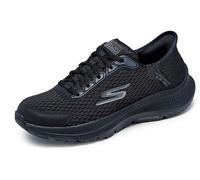 Skechers Femme Women's Hands Free Slip-ins Go Run Consistent 2.0 Endure Sneaker Basket, Black Textile/Black Trim, 35 EU