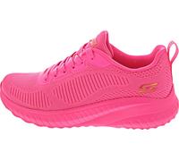 Skechers Femmes Baskets BOBS SPORT SQUAD CHAOS - COOL Neon-Pink, Couleur:Rouge, EU Taille:36