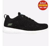 Skechers Femmes Bobs Équipe Rétro Vie Décontracté Athlétique Baskets Noir