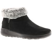 Skechers Femmes Bottes Fermeture Éclair OTG Joy Savvy Cuir Daim Goga Mat Semelle