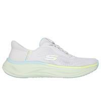 Skechers Femmes Cloud Slip-Ins Baskets - Gris Clair Multicolore - UK 5.5