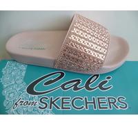 Skechers Femmes Pantoufles Sandales Sandalettes Chaussures Baignade Rosé 119320