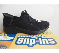 Skechers Femmes Slip-Ons Chaussures De Sport Noires 14970