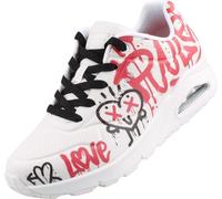 Skechers Femmes Street UNO GRAFFITI LOVE Baskets 177082 Blanc , Taille:41 EU