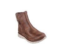 Skechers Bottines Synergy Lovely Collab Tricot microcuir Marron Taille 39 EU Femme