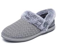 Skechers Feu de camp confortable pour femme - Frosty Promise, charbon, 9