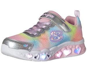 Skechers Fille 302315l Smlt Basket, Maille synthétique argentée, 28.5 EU