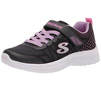 Skechers Fille Dreamy Dancer Radiant Rogue Basket, Bordure en Maille Noire et Lavande, 34 EU