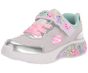 Skechers Fille 303155n Smlt, Bordure Synthétique Argentée, 21 EU