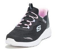 Skechers Fille Bounder Simple Cute Racine Accueil Chaussures-Enfant Baskets-Basses, Noir, 33 EU