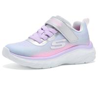 Skechers Fille Boundless Color Blitz Baskets, Gray Textile Multi Trim, 28 EU