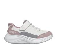 Skechers Fille Comfy Sprints Baskets, White Mesh/Lavender Synthetic, 25 EU