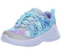 Skechers Fille Dream Racer Wing Brites, Silver, 28 EU