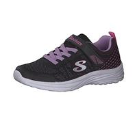 Skechers Fille Dreamy Dancer Radiant Rogue Basket, Bordure en Maille Noire et Lavande, 37 EU