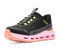 Skechers Fille Glide-Step + Vista Lane Baskets, Black Synthetic Multi Trim, 39 EU