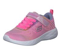 Skechers Fille Go Run 600 Shimmer Speeder Baskets Tendance, Maille Rose Clair Multi Feuille, 31 EU