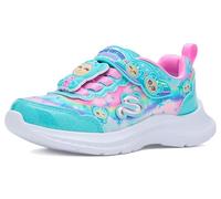 Skechers Fille Jumpsters Cutie Critters Baskets, Turquoise Textile Multi Synthetic, 35.5 EU