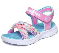 Skechers Jumpsters Sandal - Tie Dye BFFs Chaussures Moyen Width en Rose, Pointure 34