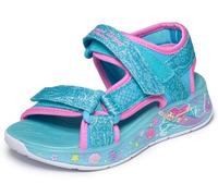 Skechers Fille Mermaid Dreams Sandal, Blue Sparkle Synthetic Multi Trim, 31 EU