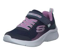 Skechers Fille Microspec Basket, Navy Mesh Lavender Mint Trim, 34 EU