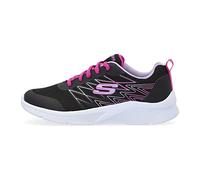 Skechers Fille Microspec Bright Runner Sneaker, Noir, 30 EU