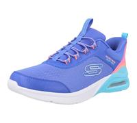 Skechers Fille Microspec Max Color Trifecta Slip-in ENTRAINEUSE, Blue Synthetic/Multi Trim, 29 EU