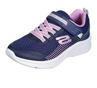 Skechers Fille Microspec, Navy Mesh Lavender Mint Trim, 32 EU