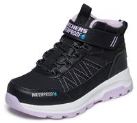 Skechers Fille Storm Blazer Artic Mass Baskets, Black Synthetic Textile Lavender Trim, 28 EU
