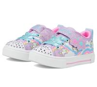 Skechers Fille Twinkle Sparks Jumpin' Clouds Sneakers, Lavender Synthetic Multi Trim, 28.5 EU