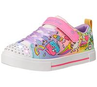 Skechers Fille Twinkle Sparks Sneaker, Multi Textile Trim, 29 EU