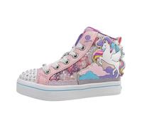 Skechers Fille Twinkle Toes Baskets, Bordure synthétique Rose, 27 EU