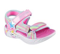 Skechers Fille Unicorn Dreams Sandal, Pink Textile Multi Trim, 33 EU