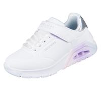 Skechers Fille Uno Lite 2.0 Vivid Metallic Basket, Blanc, 4 UK Child