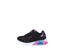 Skechers Fille Uno Lite 2.0 Vivid Metallic Basket, Noir, 4 UK Child